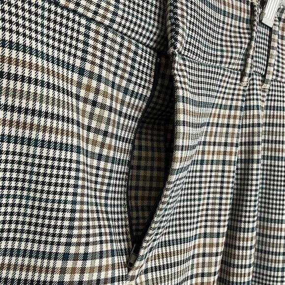 Zara TRF Collection Women's Size Medium Blue Gray Brown Striped Dress Pants - Picture 6 of 12